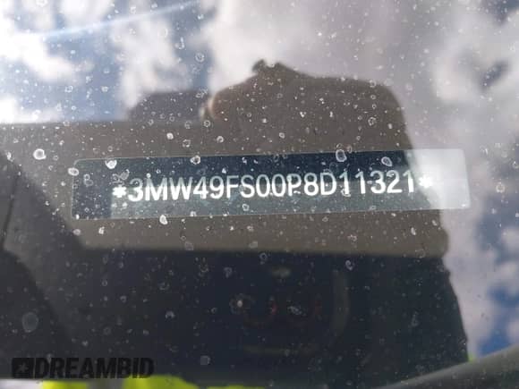 2023 BMW 3 Series M340i with VIN 3MW49FS00P8D11321, listed as a IAAI auction lot 42794821 with 46,037 mi miles and . Bid and sale history available at DreamBid. Image 18.