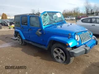 ✅ 2016 Jeep Wrangler Unlimited Sahara • VIN: 1C4BJWEG1GL201414 • Lot: 43762978. Listed on IAAI with 234,318 mi. Free auction sales archive from the USA and detailed vehicle history report at DreamBid. Image 1.