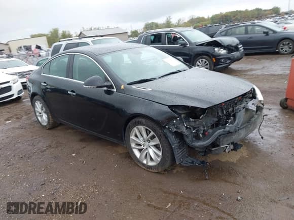 ✅ 2014 Buick Regal Premium I • VIN: 2G4GN5EX2E9323378 • Lot: 43388077. Listed on IAAI with 155,604 mi. Free auction sales archive from the USA and detailed vehicle history report at DreamBid. Image 1.