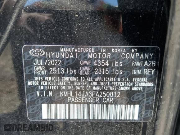 ✅ 2023 Hyundai Sonata SEL • VIN: KMHL14JA3PA250812 • Лот: 84552005. Опубликован ранее на Copart с пробегом 28 870 миль. Бесплатный доступ к архиву аукционных продаж из США и подробный отчёт об истории автомобиля на DreamBid. Изображение 12.