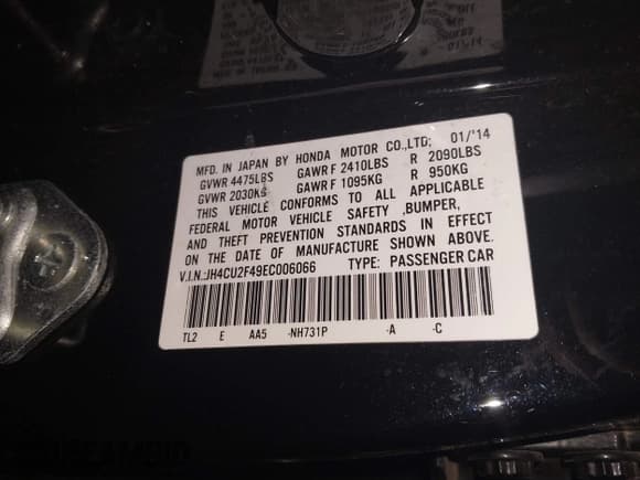 ✅ 2014 Acura TSX • VIN: JH4CU2F49EC006066 • Lot: 41470738. Wystawiony na IAAI z przebiegiem 146 134 mil. Bezpłatny archiwum sprzedaży aukcyjnych z USA i szczegółowy raport historii pojazdu na DreamBid. Zdjęcie 9.