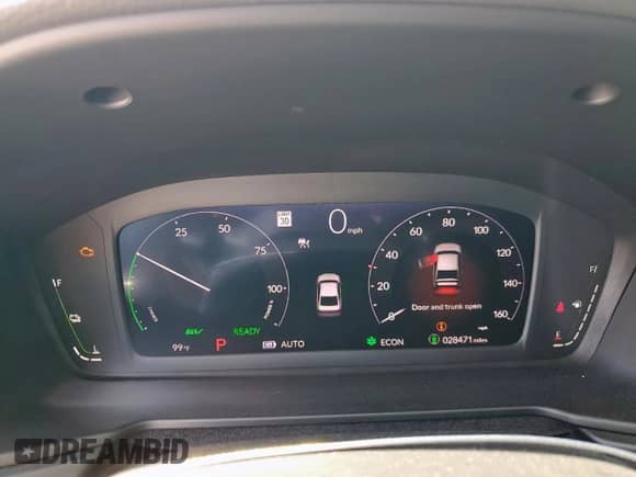 2023 Honda Accord EX-L with VIN 1HGCY2F60PA066213, listed as a Copart auction lot 81945865 with 28,471 mi miles and Salvage title. Bid and sale history available at DreamBid. Image 9.