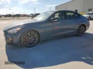 ✅ 2023 Infiniti Q50 Red Sport 400 • VIN: JN1FV7DP3PM570513 • Lot: 64475995. Listed on Copart with 21,765 mi. Free auction sales archive from the USA and detailed vehicle history report at DreamBid. Image 1.