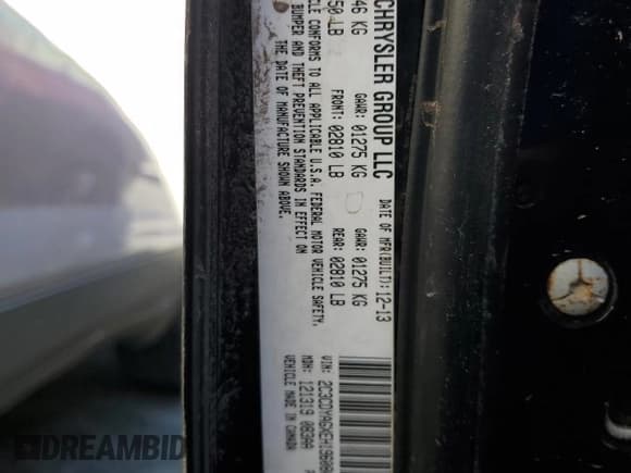 ✅ 2014 Dodge Challenger SXT • VIN: 2C3CDYAGXEH196080 • Lot: 43197325. Wystawiony na Copart z przebiegiem 143 301 mil. Bezpłatny archiwum sprzedaży aukcyjnych z USA i szczegółowy raport historii pojazdu na DreamBid. Zdjęcie 14.