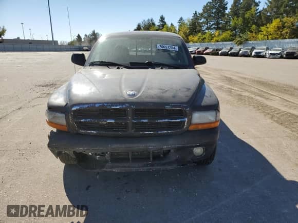2003 Dodge Dakota SLT z VIN 1D7HL42X33S284170, wystawiony jako Copart lot #76657204 z przebiegiem 146 790 mil mil oraz Szkoda całkowita • Salvage title. Historia ofert i sprzedaży dostępna na DreamBid. Obrazek 5.