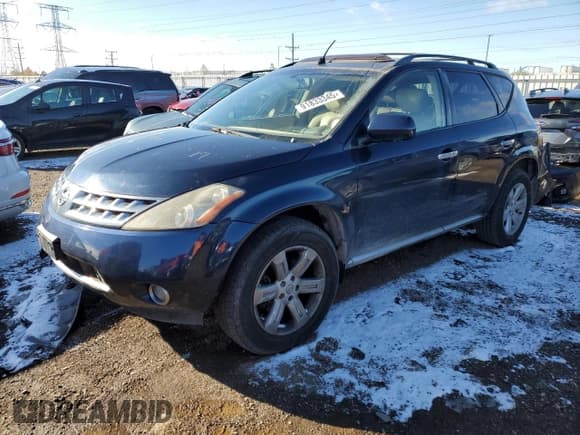 ✅ 2006 Nissan Murano SL • VIN: JN8AZ08W46W508257 • Lot: 91833345. Listed on Copart with Not provided. Free auction sales archive from the USA and detailed vehicle history report at DreamBid. Image 1.