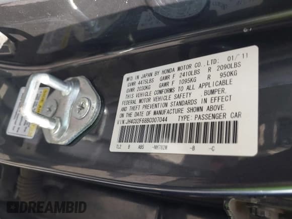 ✅ 2011 Acura TSX • VIN: JH4CU2F68BC007044 • Лот: 43440249. Опубликован ранее на IAAI с пробегом 214 131 миль. Бесплатный доступ к архиву аукционных продаж из США и подробный отчёт об истории автомобиля на DreamBid. Изображение 9.