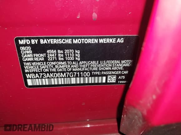 ✅ 2021 BMW 2 Series 228i xDrive • VIN: WBA73AK06M7G71100 • Lot: 43567612. Wystawiony na IAAI z przebiegiem 90 569 mil. Bezpłatny archiwum sprzedaży aukcyjnych z USA i szczegółowy raport historii pojazdu na DreamBid. Zdjęcie 9.