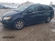 ✅ 2014 Honda Odyssey EX-L • VIN: 5FNRL5H63EB129329 • Lot: 95650655. Listed on Copart with 195,062 mi. Free auction sales archive from the USA and detailed vehicle history report at DreamBid. Image 1.