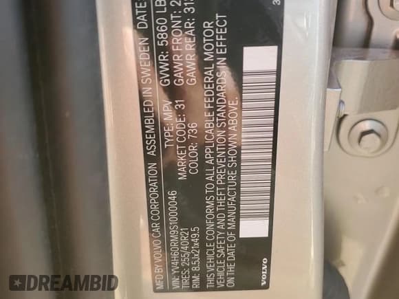 ✅ 2025 Volvo XC60 Ultra • VIN: YV4H60RM9S1000046 • Lot: 77396284. Wystawiony na Copart z przebiegiem 4 192 mil. Bezpłatny archiwum sprzedaży aukcyjnych z USA i szczegółowy raport historii pojazdu na DreamBid. Zdjęcie 12.