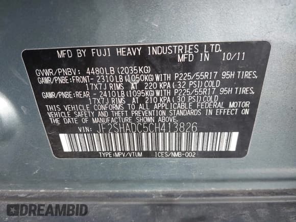 ✅ 2012 Subaru Forester X Premium • VIN: JF2SHADC5CH413826 • Lot: 43676860. Wystawiony na IAAI z przebiegiem 136 986 mil. Bezpłatny archiwum sprzedaży aukcyjnych z USA i szczegółowy raport historii pojazdu na DreamBid. Zdjęcie 9.