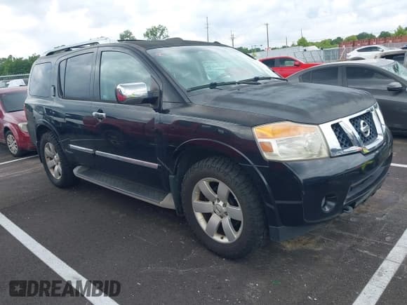 ✅ 2010 Nissan Armada Titanium • VIN: 5N1BA0ND6AN616870 • Lot: 42378878. Listed on IAAI with 226,555 mi. Free auction sales archive from the USA and detailed vehicle history report at DreamBid. Image 1.