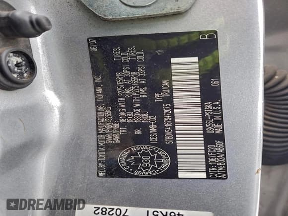 ✅ 2007 Toyota Tundra SR5 • VIN: 5TBDV54167S472075 • Lot: 94176925. Wystawiony na Copart z przebiegiem 213 811 mil. Bezpłatny archiwum sprzedaży aukcyjnych z USA i szczegółowy raport historii pojazdu na DreamBid. Zdjęcie 12.