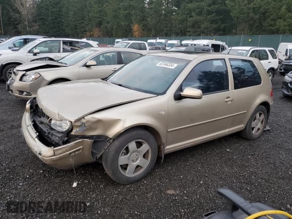 ✅ 2001 Volkswagen Golf GTI • VIN: 9BWDD21J914058908 • Lot: 82346334. Wystawiony na Copart z przebiegiem 149 955 mil. Bezpłatny archiwum sprzedaży aukcyjnych z USA i szczegółowy raport historii pojazdu na DreamBid. Zdjęcie 1.