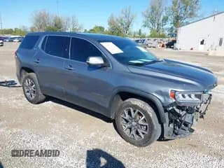 ✅ 2020 GMC Acadia SLE • VIN: 1GKKNKLA7LZ144532 • Lot: 43489878. Listed on IAAI with 73,620 mi. Free auction sales archive from the USA and detailed vehicle history report at DreamBid. Image 1.