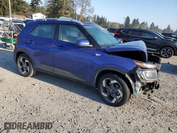 ✅ 2020 Hyundai Venue SEL • VIN: KMHRC8A30LU018500 • Lot: 54141175. Listed on Copart with 42,945 mi. Free auction sales archive from the USA and detailed vehicle history report at DreamBid. Image 4.