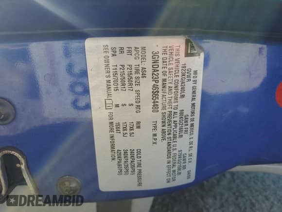 2006 Chevrolet HHR LT с VIN 3GNDA23P46S654480, выставлен на аукционе Copart как лот 80219354 с пробегом 121 354 миль миль и Чистый • Clean title. История ставок и продаж доступна на DreamBid. Изображение 13.