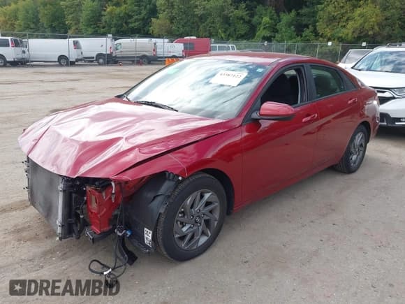 ✅ 2024 Hyundai Elantra Blue • VIN: KMHLM4DJ1RU106244 • Lot: 43387122. Listed on IAAI with 17,532 mi. Free auction sales archive from the USA and detailed vehicle history report at DreamBid. Image 17.