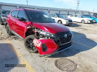 ✅ 2023 Nissan Kicks SR • VIN: 3N1CP5DV3PL483785 • Lot: 43151002. Listed on IAAI with 46,331 mi. Free auction sales archive from the USA and detailed vehicle history report at DreamBid. Image 1.