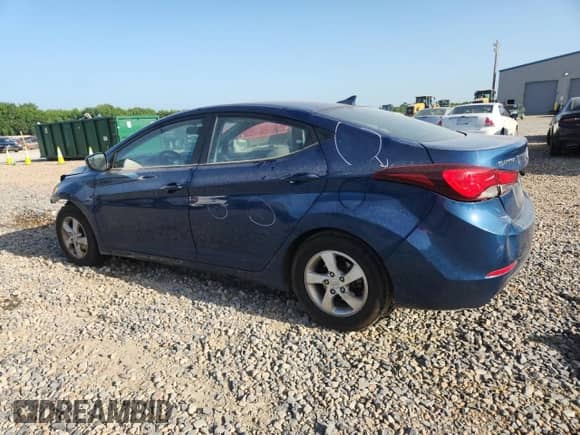 2014 Hyundai Elantra SE with VIN KMHDH4AE4EU212360, listed as a Copart auction lot 63861695 with 75,956 mi miles and Salvage title. Bid and sale history available at DreamBid. Image 2.