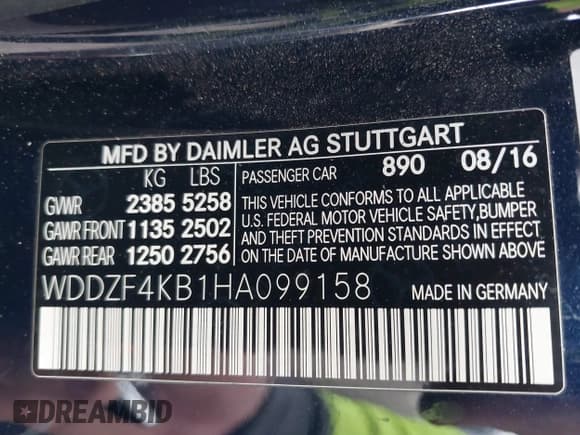 ✅ 2017 Mercedes-Benz E 300 Luxury • VIN: WDDZF4KB1HA099158 • Lot: 43743509. Wystawiony na IAAI z przebiegiem Nie podano. Bezpłatny archiwum sprzedaży aukcyjnych z USA i szczegółowy raport historii pojazdu na DreamBid. Zdjęcie 9.