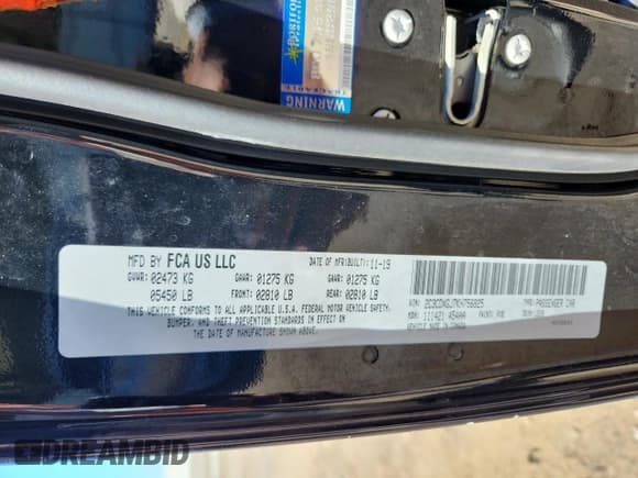 ✅ 2019 Dodge Charger Scat Pack • VIN: 2C3CDXGJ7KH756825 • Lot: 87449285. Listed on Copart with 135,853 mi. Free auction sales archive from the USA and detailed vehicle history report at DreamBid. Image 12.