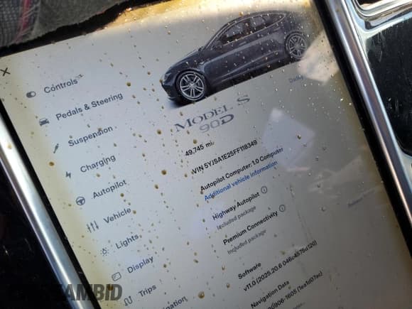 ✅ 2015 Tesla Model S 85D • VIN: 5YJSA1E25FF118349 • Лот: 70385525. Опубликован ранее на Copart с пробегом 49 745 миль. Бесплатный доступ к архиву аукционных продаж из США и подробный отчёт об истории автомобиля на DreamBid. Изображение 9.