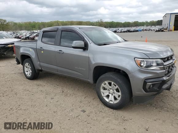 ✅ 2021 Chevrolet Colorado 2WD LT • VIN: 1GCGSCEN1M1258929 • Lot: 50758015. Listed on Copart with 93,465 mi. Free auction sales archive from the USA and detailed vehicle history report at DreamBid. Image 4.