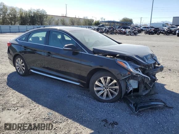 ✅ 2017 Hyundai Sonata Sport • VIN: 5NPE34AF5HH550154 • Lot: 41530123. Listed on Copart with 87,612 mi. Free auction sales archive from the USA and detailed vehicle history report at DreamBid. Image 4.