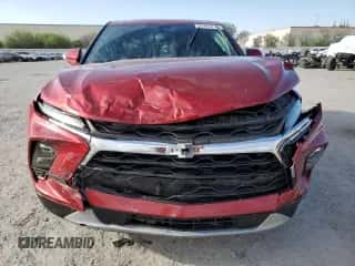 2023 Chevrolet Blazer LT with VIN 3GNKBCR45PS156846, listed as a Copart auction lot 52695774 with 28,823 mi miles and Salvage title. Bid and sale history available at DreamBid. Image 5.