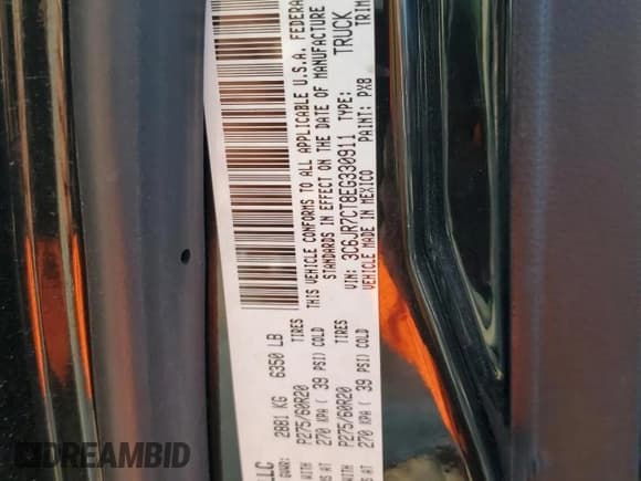 ✅ 2014 Ram 1500 Sport • VIN: 3C6JR7CT8EG330911 • Lot: 80352495. Listed on Copart with 157,097 mi. Free auction sales archive from the USA and detailed vehicle history report at DreamBid. Image 13.