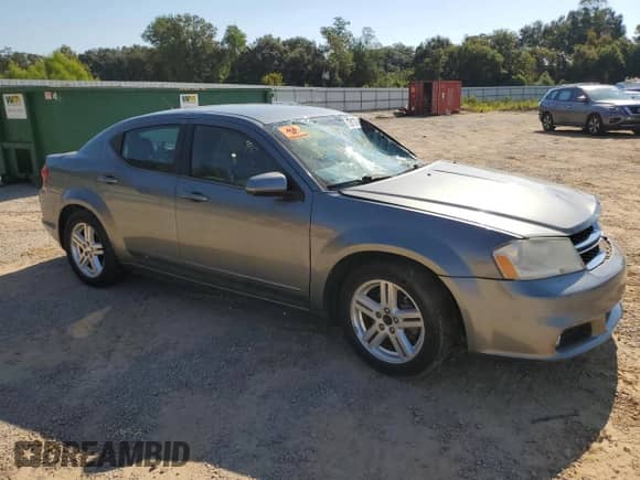 2013 Dodge Avenger SXT with VIN 1C3CDZCB7DN562493, listed as a Copart auction lot 73387724 with Not provided miles and Salvage title. Bid and sale history available at DreamBid. Image 4.