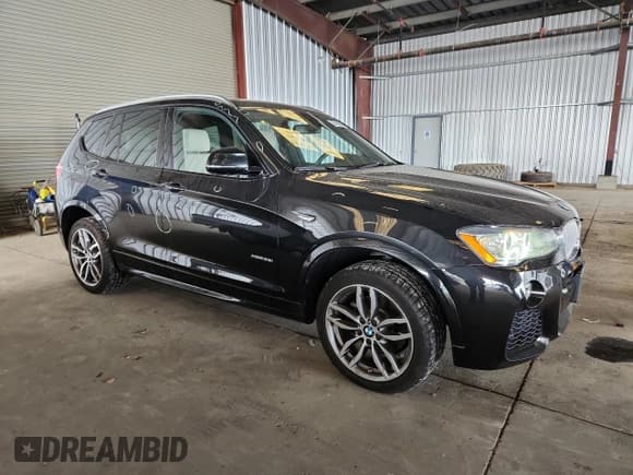 ✅ 2017 BMW X3 xDrive35i • VIN: 5UXWX7C36H0U43901 • Lot: 87452425. Listed on Copart with 30,077 mi. Free auction sales archive from the USA and detailed vehicle history report at DreamBid. Image 4.