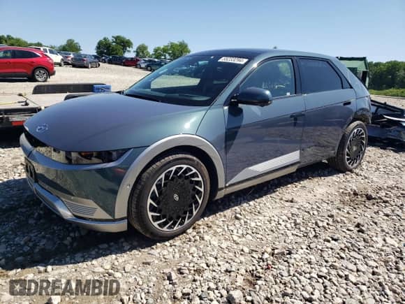 2024 Hyundai Ioniq 5 Limited z VIN KM8KRDDF3RU240259, wystawiony jako Copart lot #55233294 z przebiegiem 4 467 mil mil oraz Szkoda całkowita • Salvage title. Historia ofert i sprzedaży dostępna na DreamBid. Obrazek 1.