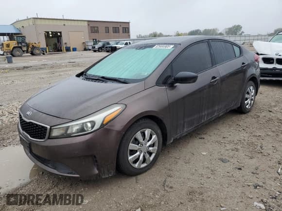 ✅ 2017 Kia Forte S • VIN: 3KPFL4A71HE070906 • Lot: 82686905. Listed on Copart with 112,441 mi. Free auction sales archive from the USA and detailed vehicle history report at DreamBid. Image 1.