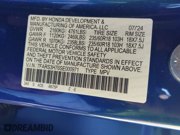 ✅ 2025 Honda CR-V EX-L • VIN: 7FARS3H76SE000971 • Lot: 43014737. Wystawiony na IAAI z przebiegiem 13 149 mil. Bezpłatny archiwum sprzedaży aukcyjnych z USA i szczegółowy raport historii pojazdu na DreamBid. Zdjęcie 9.