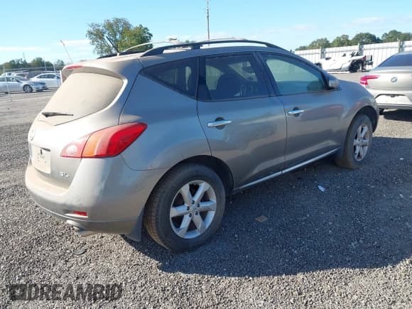 ✅ 2009 Nissan Murano S • VIN: JN8AZ18UX9W015451 • Lot: 43651547. Listed on IAAI with 223,097 mi. Free auction sales archive from the USA and detailed vehicle history report at DreamBid. Image 4.