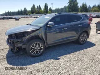 2021 Hyundai Tucson Limited with VIN KM8J3CAL3MU287737, listed as a Copart auction lot 64077565 with 67,505 mi miles and Salvage title. Bid and sale history available at DreamBid. Image 1.