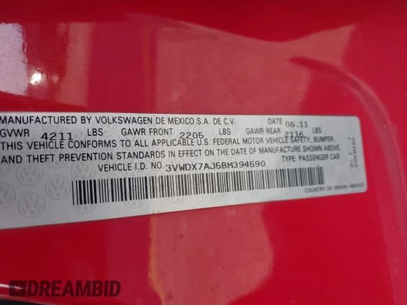 ✅ 2011 Volkswagen Jetta SE • VIN: 3VWDX7AJ5BM394590 • Lot: 43868910. Wystawiony na IAAI z przebiegiem 164 654 mil. Bezpłatny archiwum sprzedaży aukcyjnych z USA i szczegółowy raport historii pojazdu na DreamBid. Zdjęcie 9.