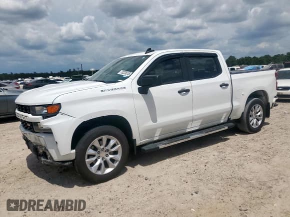 ✅ 2022 Chevrolet Silverado 1500 Custom • VIN: 3GCPWBEK9NG105416 • Лот: 70223615. Опубликован ранее на Copart с пробегом 57 347 миль. Бесплатный доступ к архиву аукционных продаж из США и подробный отчёт об истории автомобиля на DreamBid. Изображение 1.