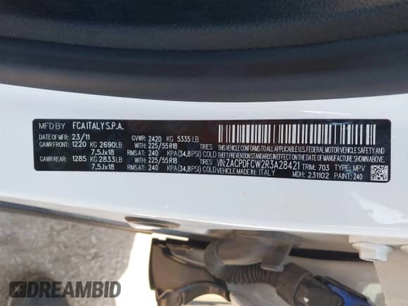 2024 Dodge Hornet R/T z VIN ZACPDFCW2R3A28421, wystawiony jako IAAI lot #42465763 z przebiegiem 34 761 mil mil oraz . Historia ofert i sprzedaży dostępna na DreamBid. Obrazek 9.