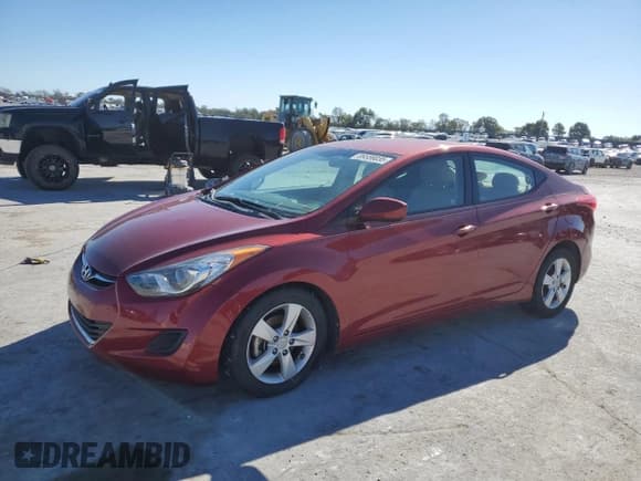 ✅ 2013 Hyundai Elantra GLS • VIN: 5NPDH4AEXDH417503 • Lot: 89559035. Listed on Copart with 106,858 mi. Free auction sales archive from the USA and detailed vehicle history report at DreamBid. Image 1.