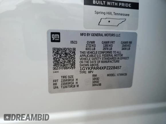 ✅ 2023 Cadillac XT6 FWD Luxury • VIN: 1GYKPAR4XPZ228457 • Lot: 51110765. Wystawiony na Copart z przebiegiem 22 439 mil. Bezpłatny archiwum sprzedaży aukcyjnych z USA i szczegółowy raport historii pojazdu na DreamBid. Zdjęcie 13.