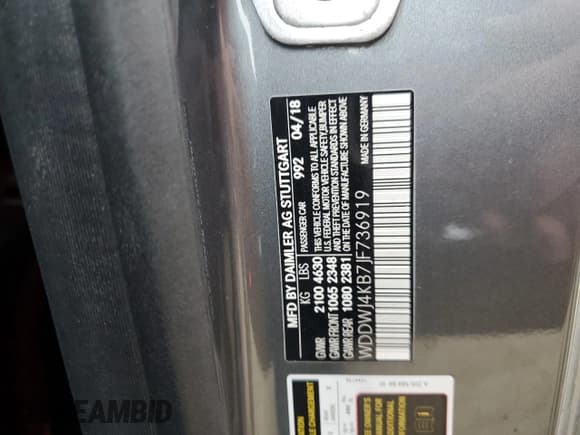 ✅ 2018 Mercedes-Benz C 300 • VIN: WDDWJ4KB7JF736919 • Lot: 54312225. Wystawiony na Copart z przebiegiem 109 794 mil. Bezpłatny archiwum sprzedaży aukcyjnych z USA i szczegółowy raport historii pojazdu na DreamBid. Zdjęcie 12.