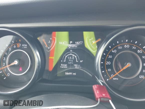 ✅ 2023 Jeep Gladiator Sport S • VIN: 1C6HJTAG8PL522548 • Лот: 42278010. Опубликован ранее на IAAI с пробегом 58 491 миль. Бесплатный доступ к архиву аукционных продаж из США и подробный отчёт об истории автомобиля на DreamBid. Изображение 7.