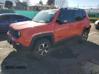 ✅ 2021 Jeep Renegade Trailhawk • VIN: ZACNJDC12MPM23397 • Lot: 90872135. Listed on Copart with 40,524 mi. Free auction sales archive from the USA and detailed vehicle history report at DreamBid. Image 1.