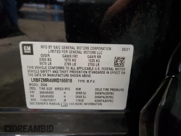 ✅ 2021 Buick Envision Preferred • VIN: LRBFZMR49MD166818 • Lot: 55319655. Wystawiony na Copart z przebiegiem 31 766 mil. Bezpłatny archiwum sprzedaży aukcyjnych z USA i szczegółowy raport historii pojazdu na DreamBid. Zdjęcie 12.