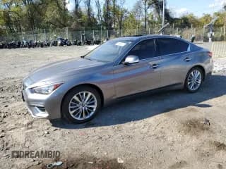 ✅ 2019 Infiniti Q50 Luxe • VIN: JN1EV7AR7KM558441 • Лот: 89663015. Опубликован ранее на Copart с пробегом 63 660 миль. Бесплатный доступ к архиву аукционных продаж из США и подробный отчёт об истории автомобиля на DreamBid. Изображение 1.