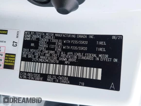 ✅ 2021 Lexus RX 350 F Sport • VIN: 2T2YZMDA2MC298318 • Lot: 42450545. Wystawiony na IAAI z przebiegiem 73 853 mil. Bezpłatny archiwum sprzedaży aukcyjnych z USA i szczegółowy raport historii pojazdu na DreamBid. Zdjęcie 9.