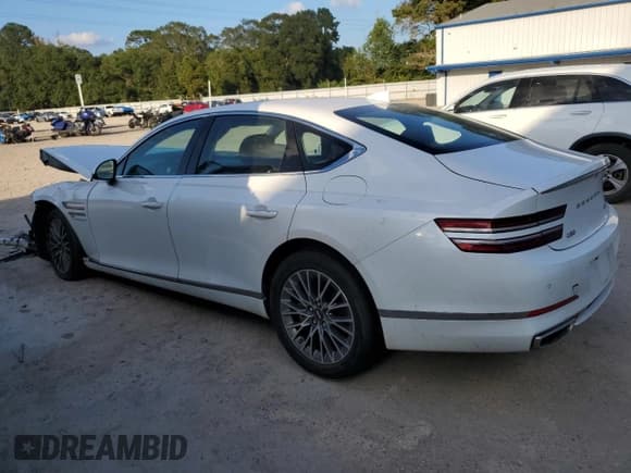 ✅ 2023 Genesis G80 2.5T • VIN: KMTGB4SC4PU195774 • Лот: 87202575. Опубликован ранее на Copart с пробегом 55 377 миль. Бесплатный доступ к архиву аукционных продаж из США и подробный отчёт об истории автомобиля на DreamBid. Изображение 2.